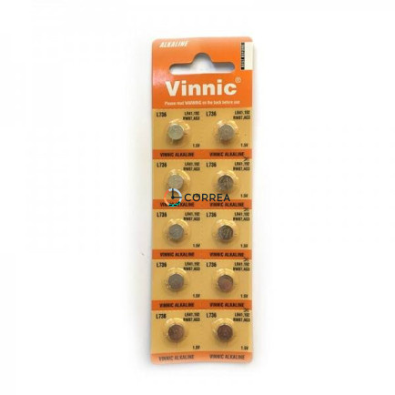 Батарейка Vinnic L736/LR41/G3 BTV-Vin - 2